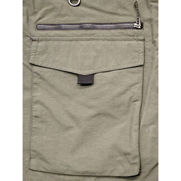 Eddie Bauer Men’s Utility Vest XL–Olive Green, Multi-Pocket, Hidden Compartment - Picture 6 of 13